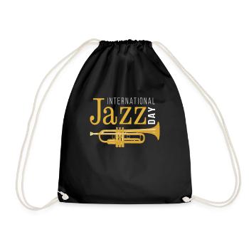 Jazz Musik Improvisation Festival - Turnbeutel - Schwarz - Vorne
