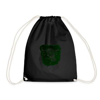 Highland Cattle Highland Cattle Highland Cattle Cow - Sac de sport léger - noir - Devant