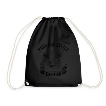 Highland Cattle Highland Cattle Highland Cattle Cow - Sac de sport léger - noir - Devant