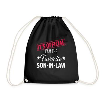 Officiel Je suis le gendre préféré Famille drôle - Sac de sport léger - noir - Devant