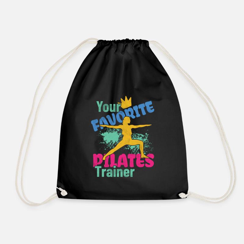 Your Favorite Pilates Trainer - Turnbeutel - Schwarz