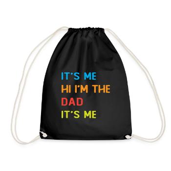 C'est moi, Bonjour je suis le Papa, C'est moi - Sac de sport léger - noir - Devant