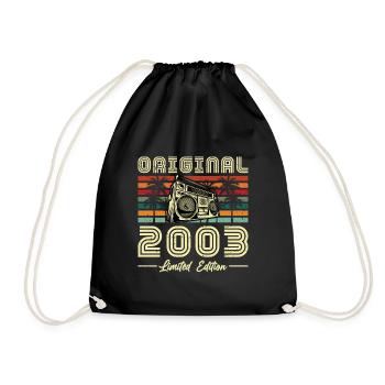 Vintage Retro 2003 Cadeau D'anniversaire - Sac de sport léger - noir - Devant