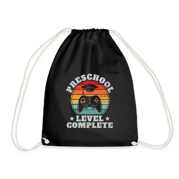 Niveau préscolaire complet Retro Pre-K Graduation - Sac de sport léger - noir - Devant