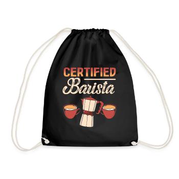 Café Barista certifié - Sac de sport léger - noir - Devant