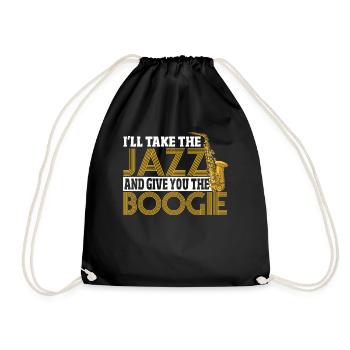 I'll Take The Jazz And Give You The Boogie Jazz - Drawstring Bag - black - Front