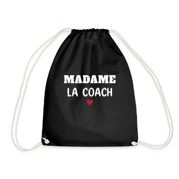 Femme Humour Coach Sportif madame la Coach - Sac de sport léger - noir - Devant