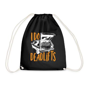 Je fais des morticiens de soulevé de terre - Sac de sport léger - noir - Devant