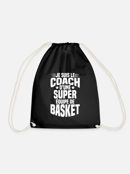 Je suis le coach d'une super équipe de basket - Sac de sport léger - noir