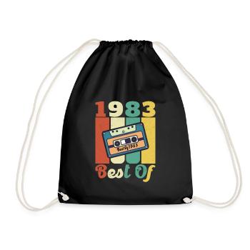 1983 Cadeau D’anniversaire Vintage Original 1983 - Sac de sport léger - noir - Devant