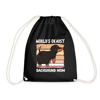 Mondes Okayst teckel Maman - Sac de sport léger - noir - Devant
