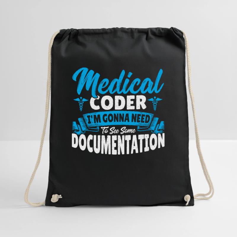 Medical Coder I See Some Documentation Medical Drawstring Bag