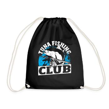 Tuna Fishing Club Tuna Fish - Drawstring Bag - black - Front