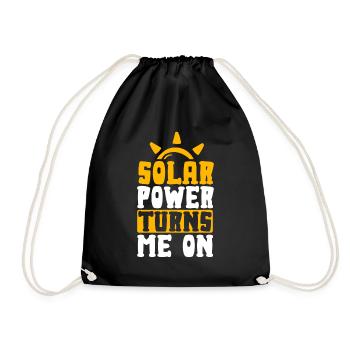 L’énergie solaire me tourne vers les énergies renouvelables - Sac de sport léger - noir - Devant
