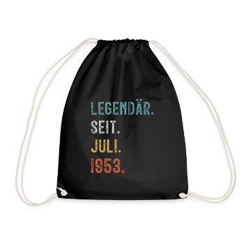 70 Anniversaire 70 ans Légendaire depuis juillet 1953 - Sac de sport léger - noir - Devant