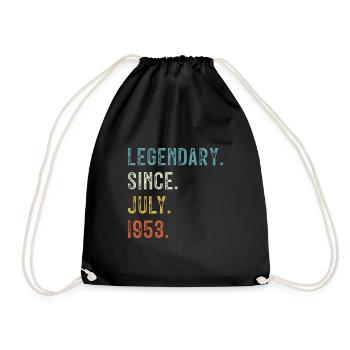 70 Anniversaire 70 ans Légendaire depuis juillet 1953 - Sac de sport léger - noir - Devant