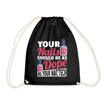 Les ongles doivent être aussi cool que votre technicien des ongles - Sac de sport léger - noir - Devant