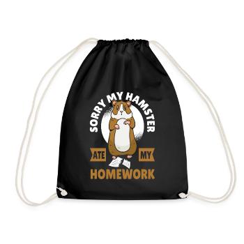 Désolé, mon hamster a mon - Sac de sport léger - noir - Devant