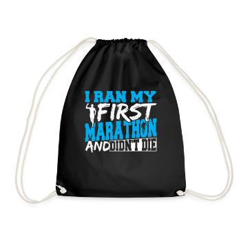 J’ai couru mon premier marathon et je ne l’ai pas fait - Sac de sport léger - noir - Devant