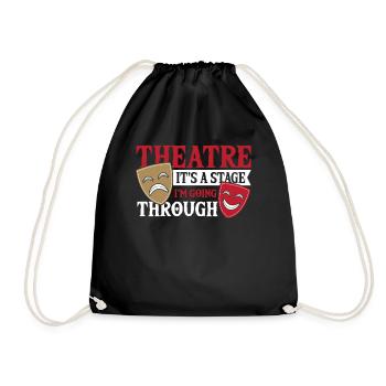 Théâtre C’est une scène que je traverse - Sac de sport léger - noir - Devant