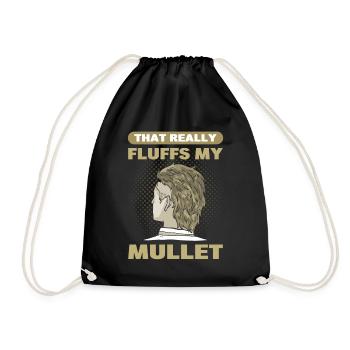 That Really Fluffs My Mullet - Drawstring Bag - black - Front