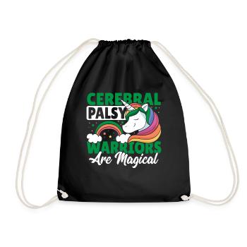 Cerebral Palsy Warriors Are Magical Cerebral - Drawstring Bag - black - Front