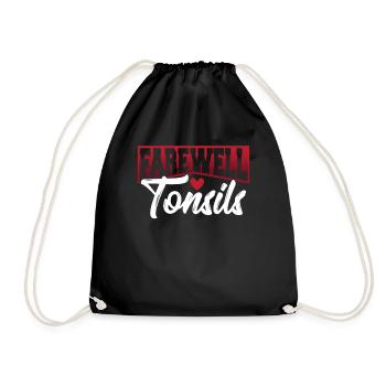 Survivant de l’amygdalite Adieu à la - Sac de sport léger - noir - Devant