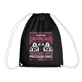 Grand-mère à la retraite Pensioner Comptable Banque - Sac de sport léger - noir - Devant