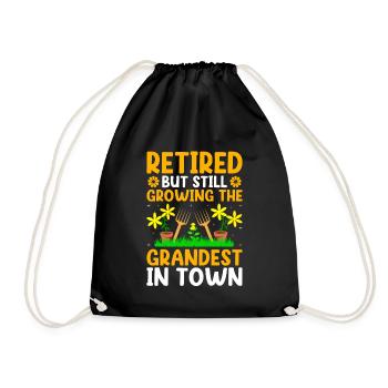 Jardinier Grand-mère à la retraite Retraité Jardinier Garde - Sac de sport léger - noir - Devant