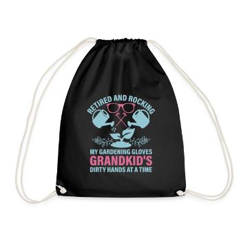 Jardinier Grand-mère à la retraite Retraité Jardinier Garde - Sac de sport léger - noir - Devant