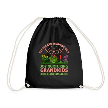 Jardinier Grand-mère à la retraite Retraité Jardinier Garde - Sac de sport léger - noir - Devant