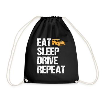 Racing Car Driver Saying Rally Motorsport Gift - Drawstring Bag - black - Front