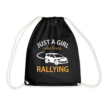 Rallye de voitures de course Dire cadeau Dames Filles - Sac de sport léger - noir - Devant