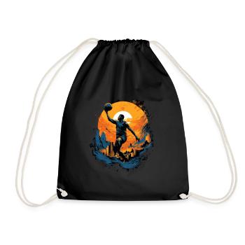 BASKETBALL forever! - Drawstring Bag - black - Front