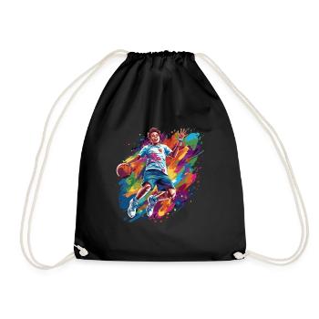 BASKETBALL forever! - Drawstring Bag - black - Front