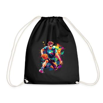 BASKETBALL forever! - Drawstring Bag - black - Front