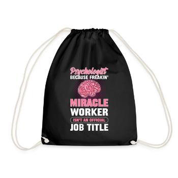 Titre officiel du poste de psychologue - Sac de sport léger - noir - Devant