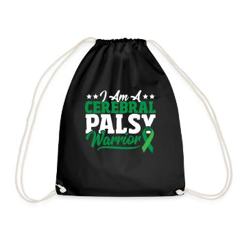 I Am A Cerebral Palsy Warrior Cerebral Palsy - Drawstring Bag - black - Front