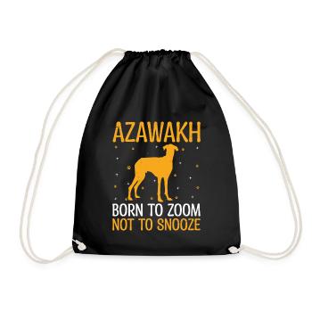 Azawakh Dog Owner Arabian Greyhound Tuareg Sloughi - Drawstring Bag - black - Front