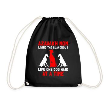 Azawakh Dog Owner Arabian Greyhound Tuareg Sloughi - Drawstring Bag - black - Front