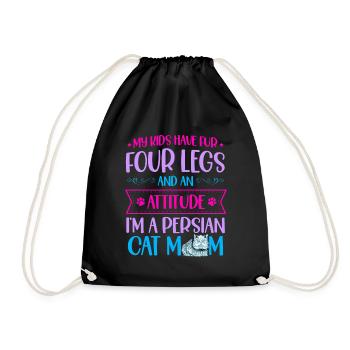 Chat persan Chat Amoureux Propriétaire de chat Persan Longhair C - Sac de sport léger - noir - Devant