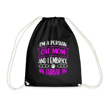 Chat persan Chat Amoureux Propriétaire de chat Persan Longhair C - Sac de sport léger - noir - Devant