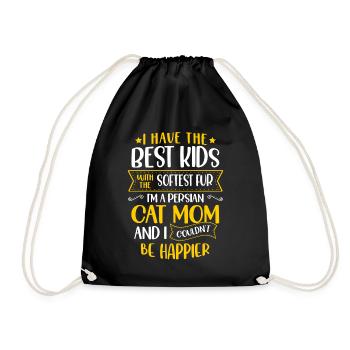 Chat persan Chat Amoureux Propriétaire de chat Persan Longhair C - Sac de sport léger - noir - Devant