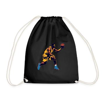 BASKETBALL forever! - Drawstring Bag - black - Front