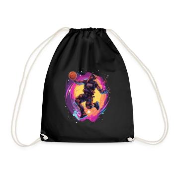 BASKETBALL forever! - Drawstring Bag - black - Front