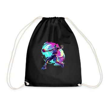 BASKETBALL pour toujours! - Sac de sport léger - noir - Devant