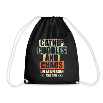 Chat persan Chat Amoureux Propriétaire de chat Persan Longhair C - Sac de sport léger - noir - Devant
