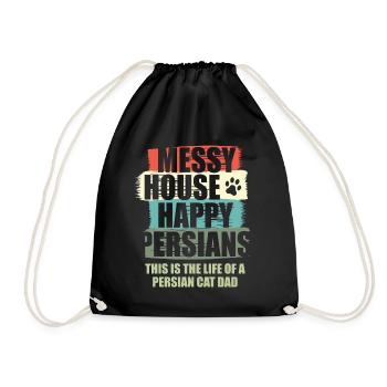 Chat persan Chat Amoureux Propriétaire de chat Persan Longhair C - Sac de sport léger - noir - Devant