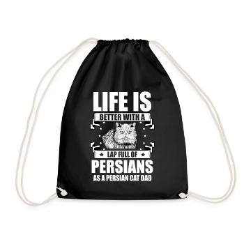Chat persan Chat Amoureux Propriétaire de chat Persan Longhair C - Sac de sport léger - noir - Devant