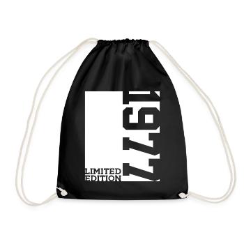 49TH BIRTHDAY LIMITED EDITION 1977 - Drawstring Bag - black - Front